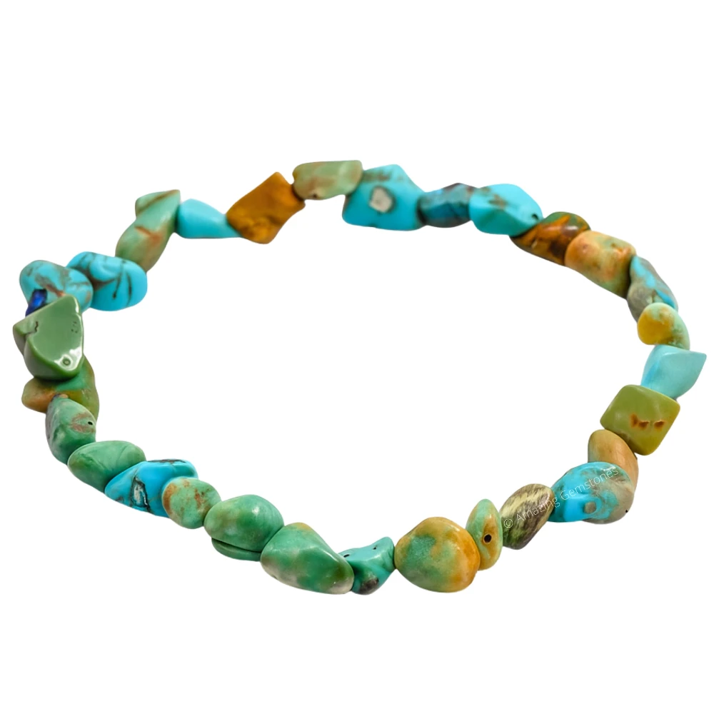 Chrysocolla Tumbled Stone Bracelet (Stretchable)