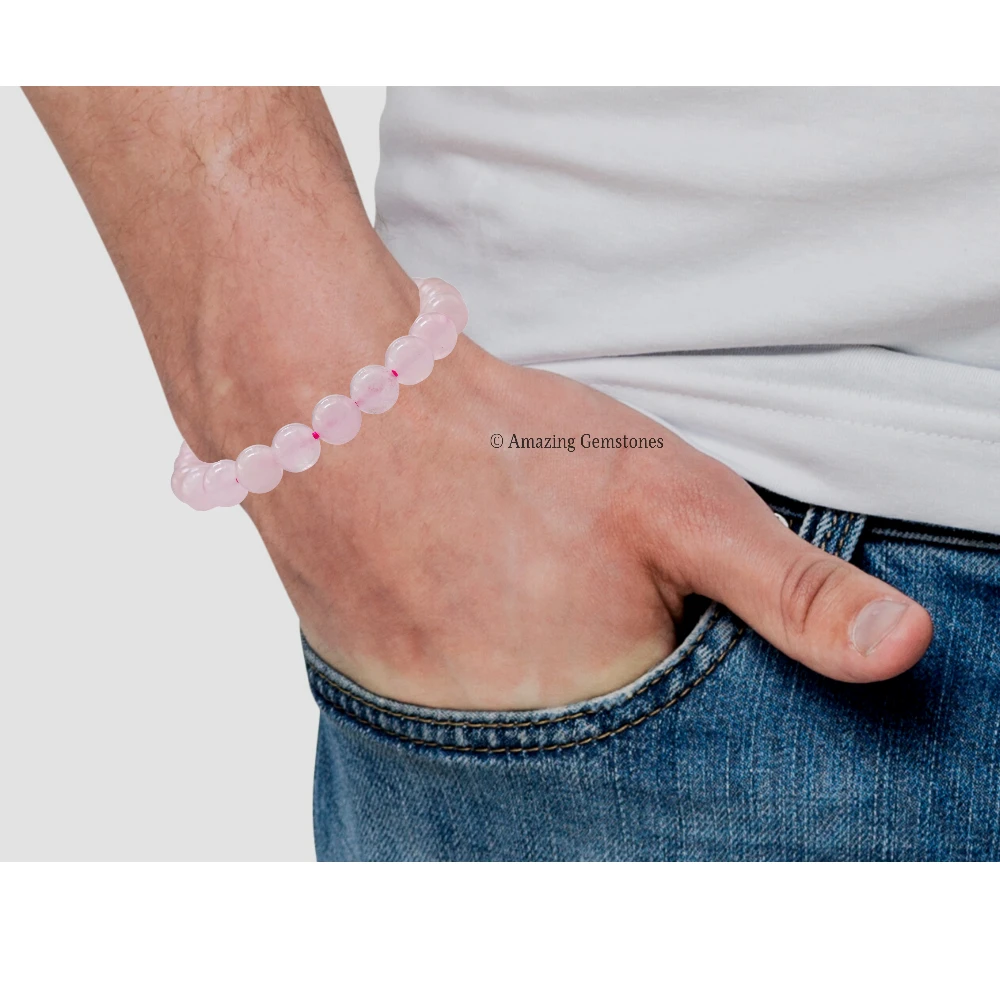 Rose Quartz Bracelet (Stretchable)