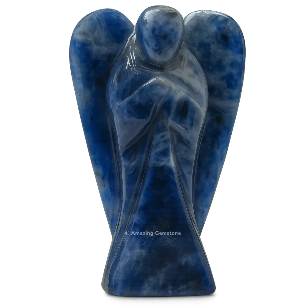 Sodalite Angel Figurine (2 Inch)