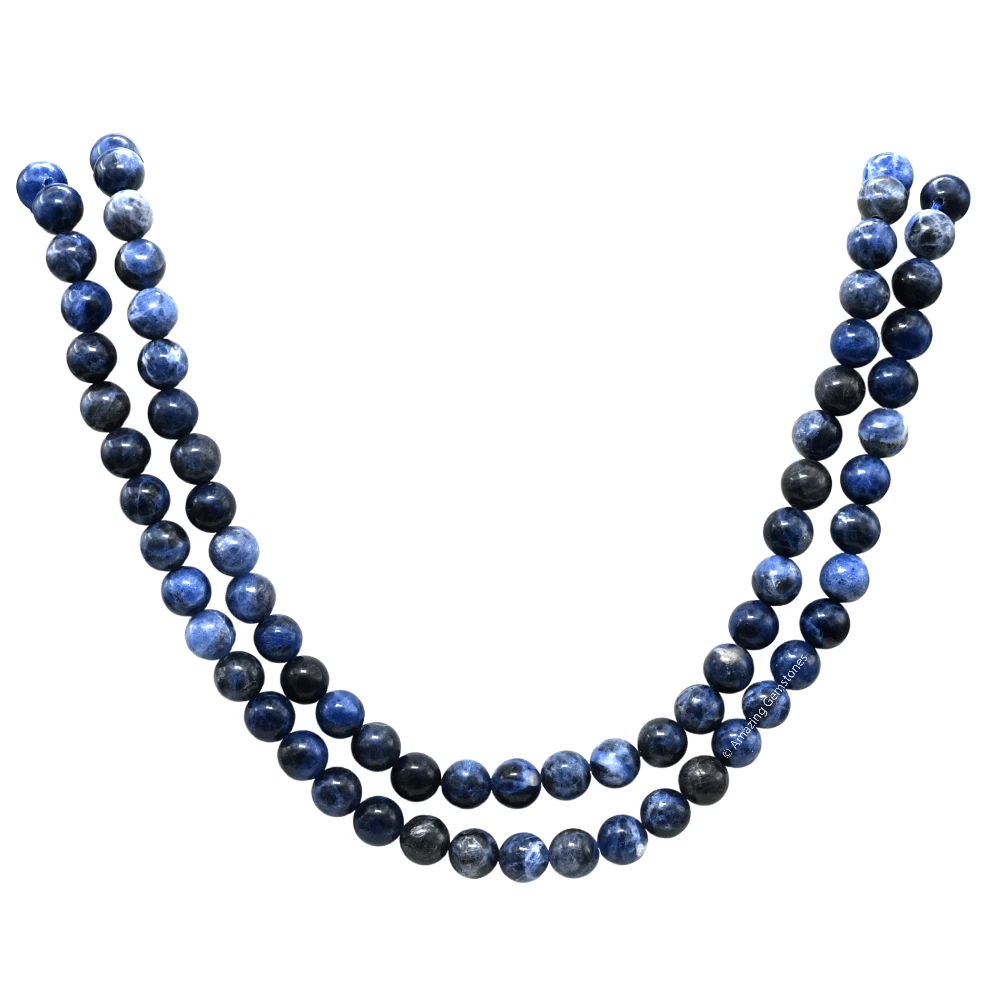 Sodalite Mala (Without Knot)
