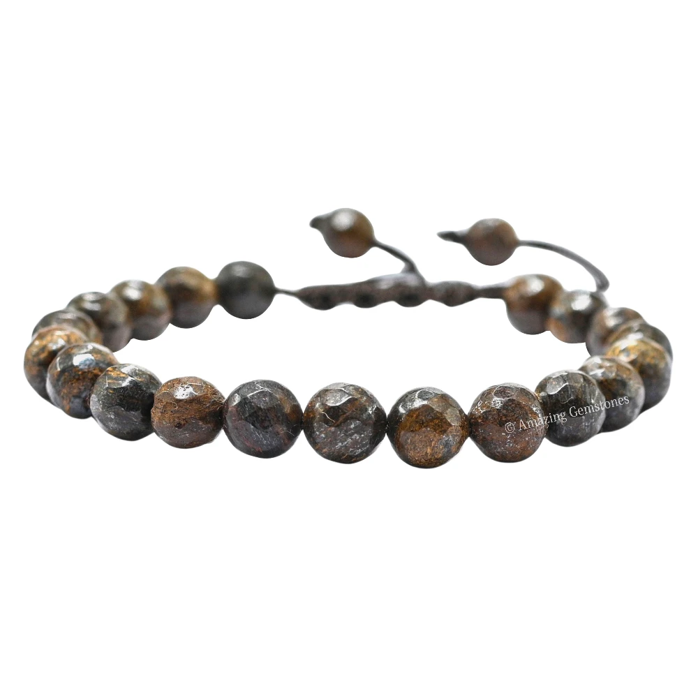 Bronzite Bracelet (Faceted) (Adjustable)