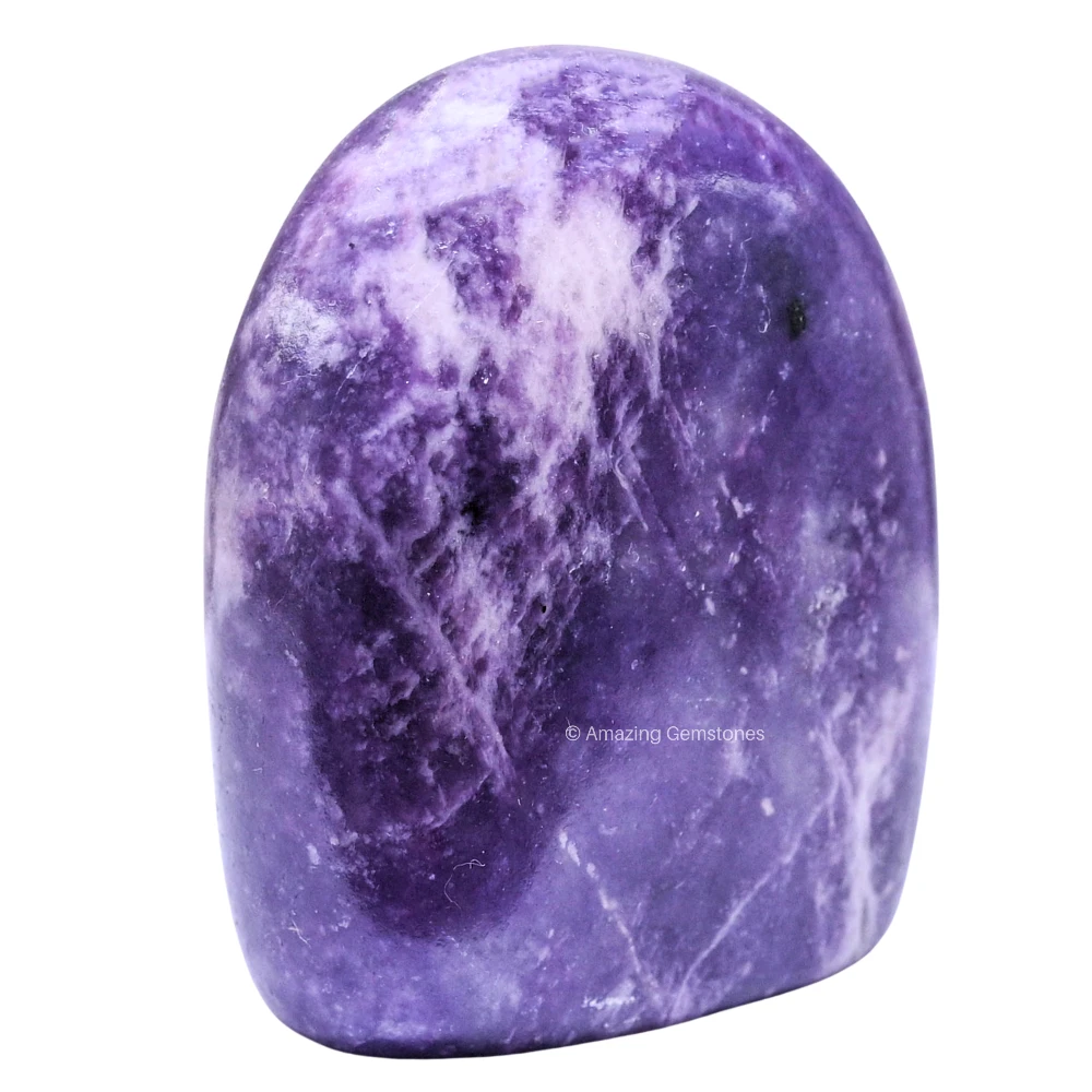 Lepidolite Standing Palm Stone (Large)