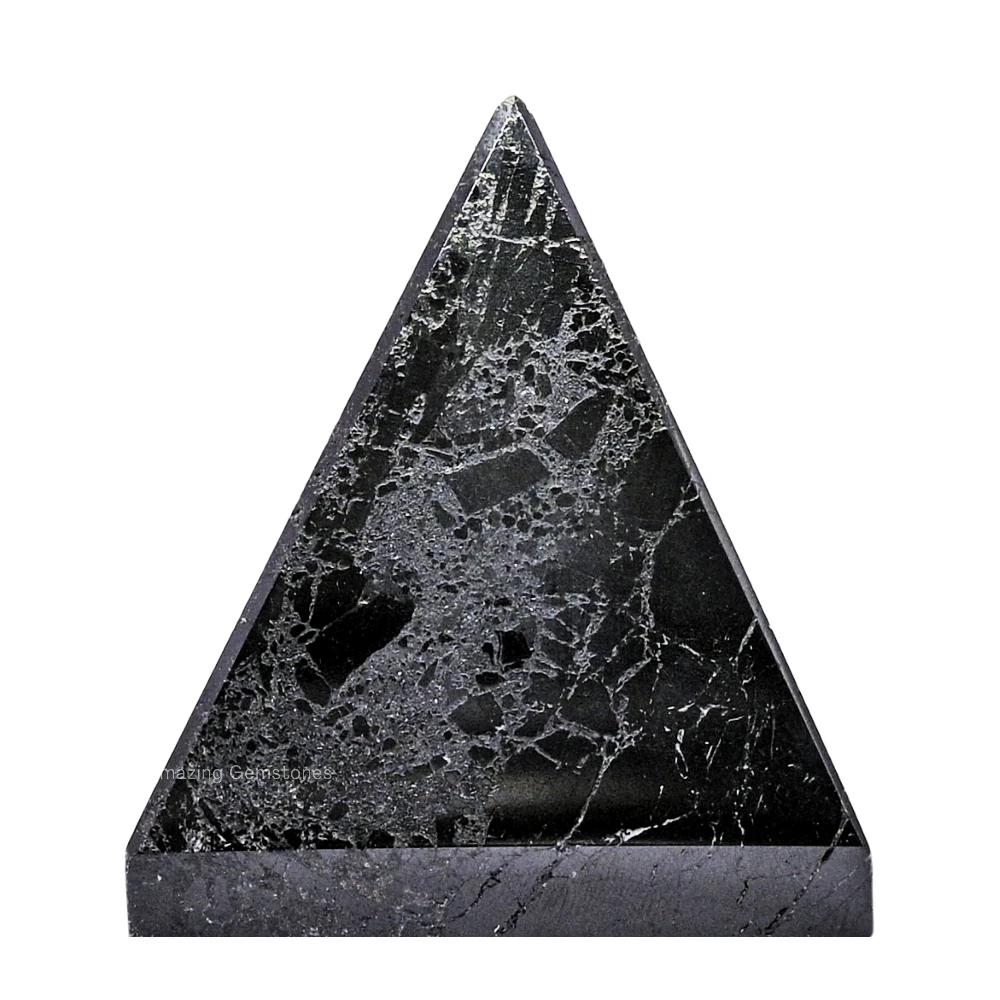 Natural Black Tourmaline Pyramid (1 Inch)