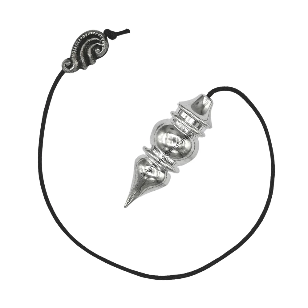 Copper Metal Pendulum - Silver Tear Drop Pot (MP57)