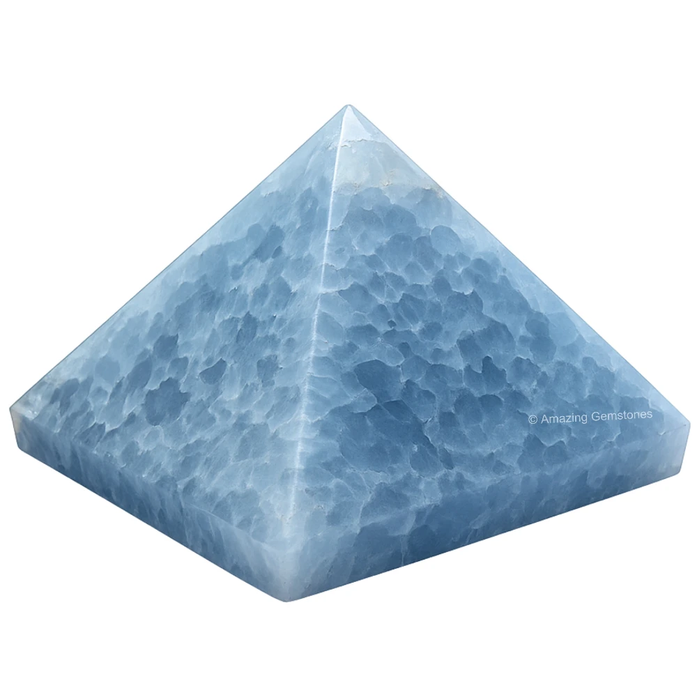 Blue Calcite Celestite Pyramid (2 Inch)