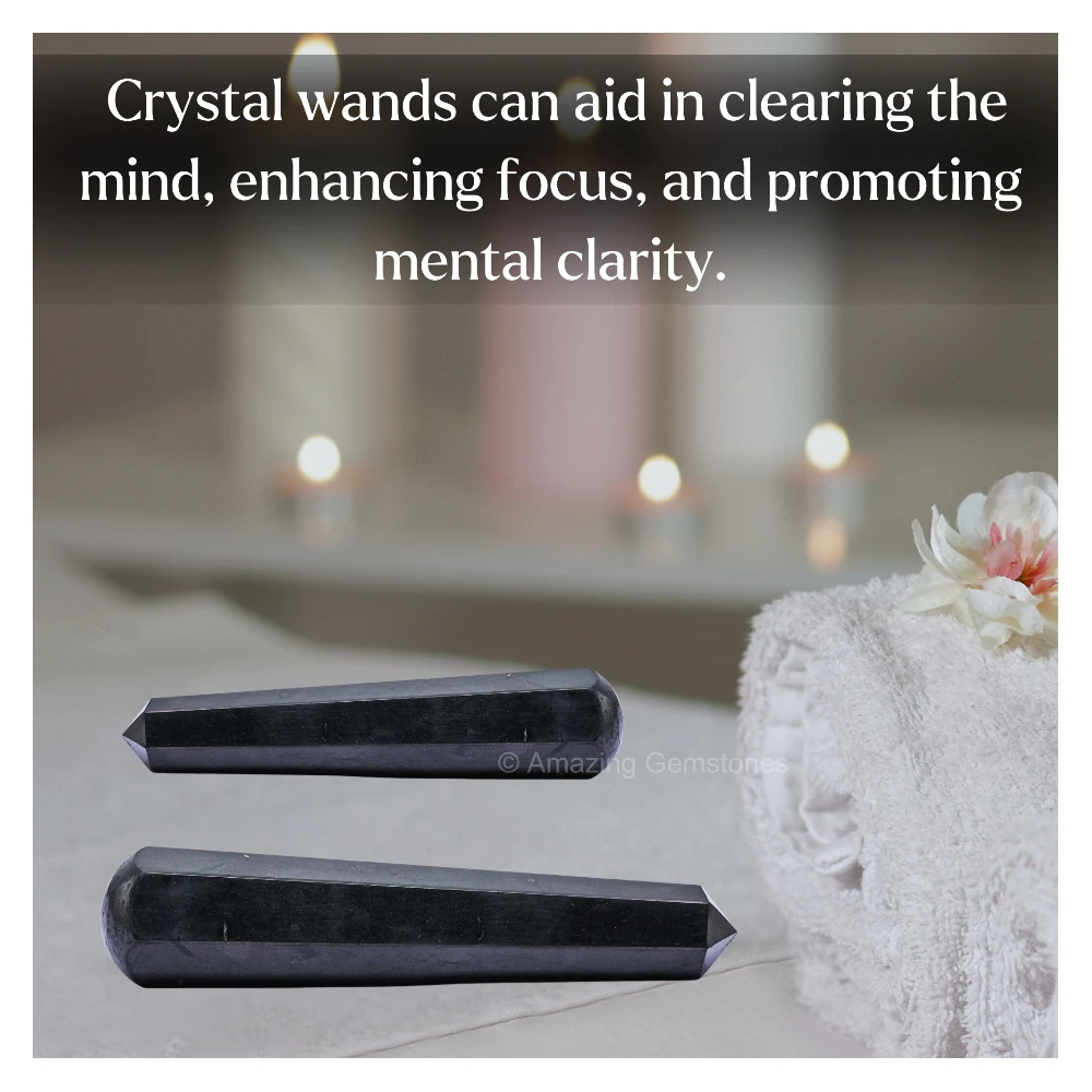Shungite Wand (Faceted)