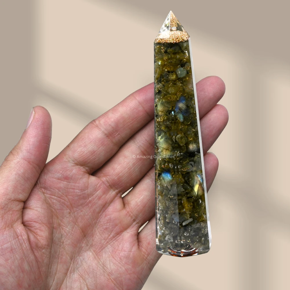 Labradorite Orgone Tower (4.5 Inch)