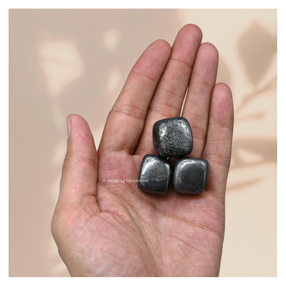Tumbled Hematite Crystals Stones (1 oz)