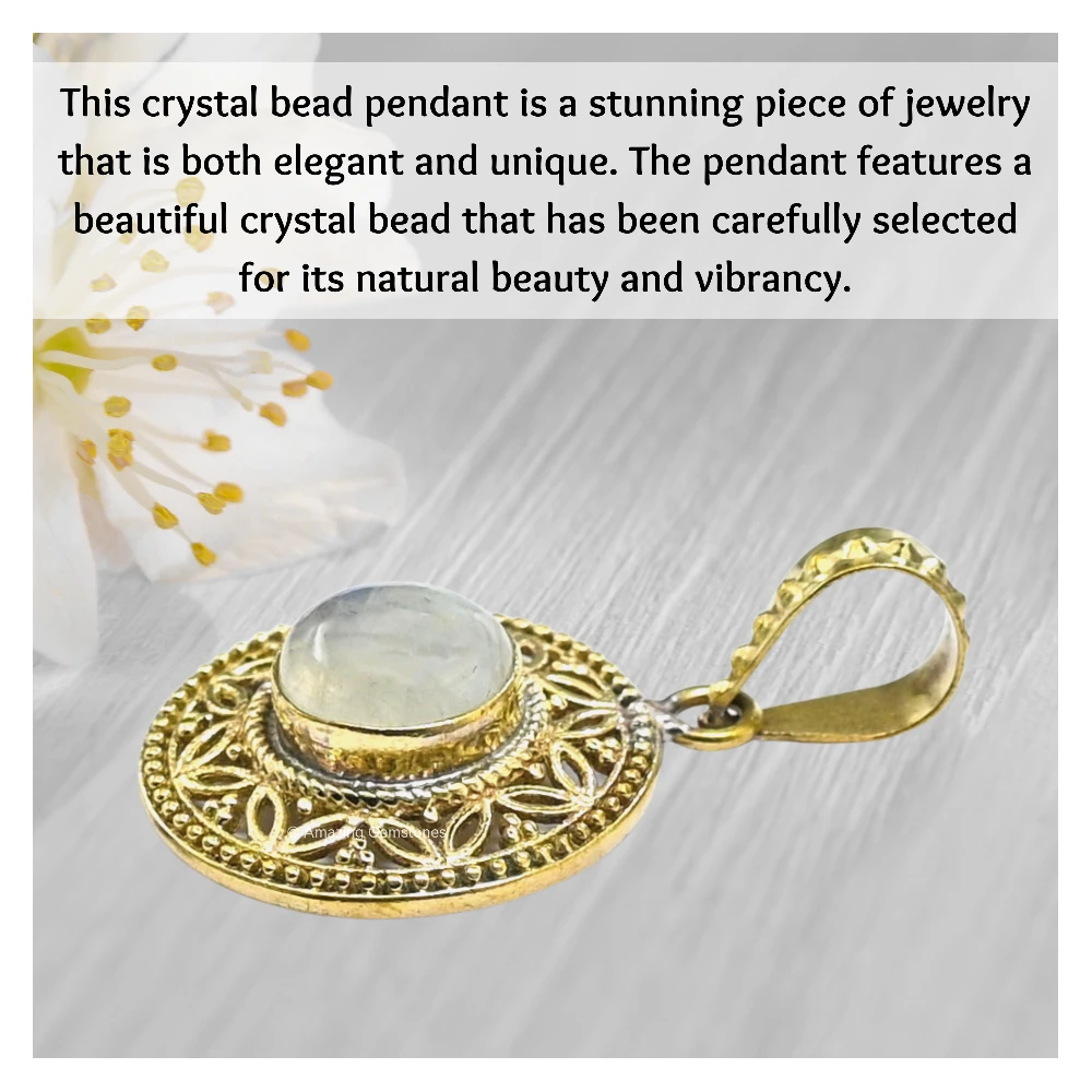 Clear Quartz Bead Necklace Premium
