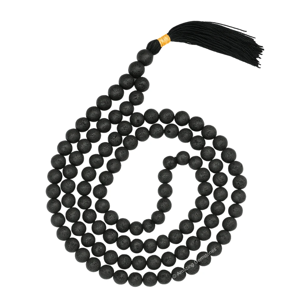 Lava Stone Mala (Without Knot)