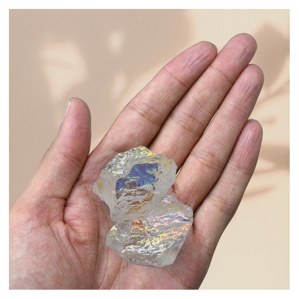 Angel Aura Quartz Raw Crystals (5 Pieces)