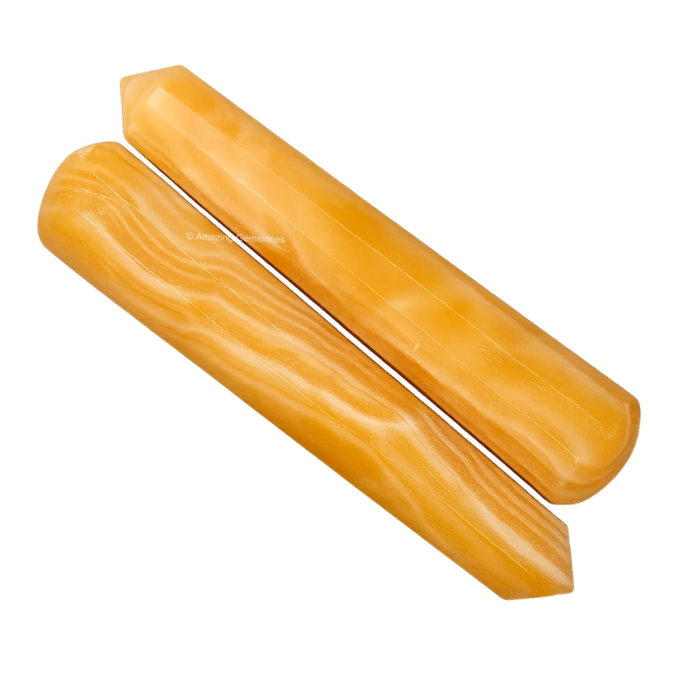 Yellow Calcite Wand (Faceted)