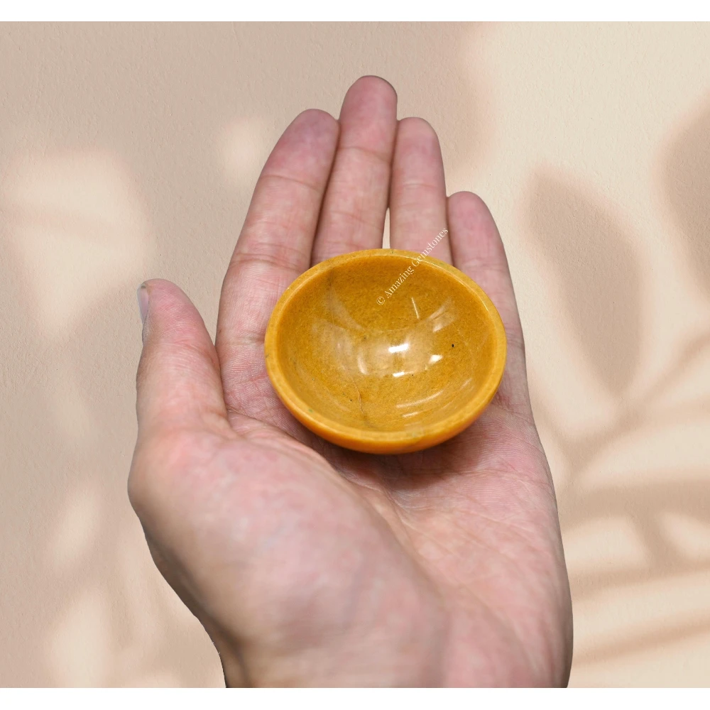 Yellow Jasper Crystal Bowl - 2 Inch