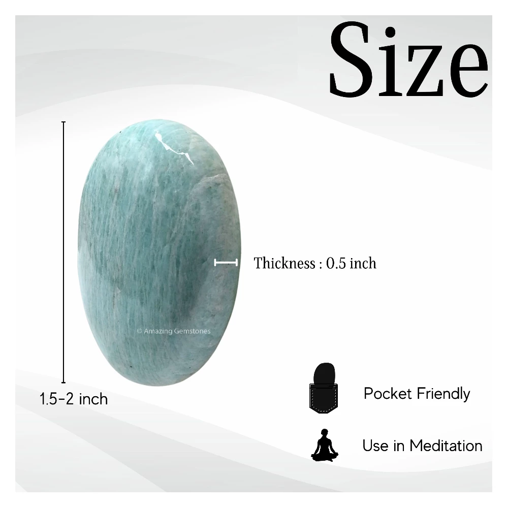 Amazonite Palm Stone