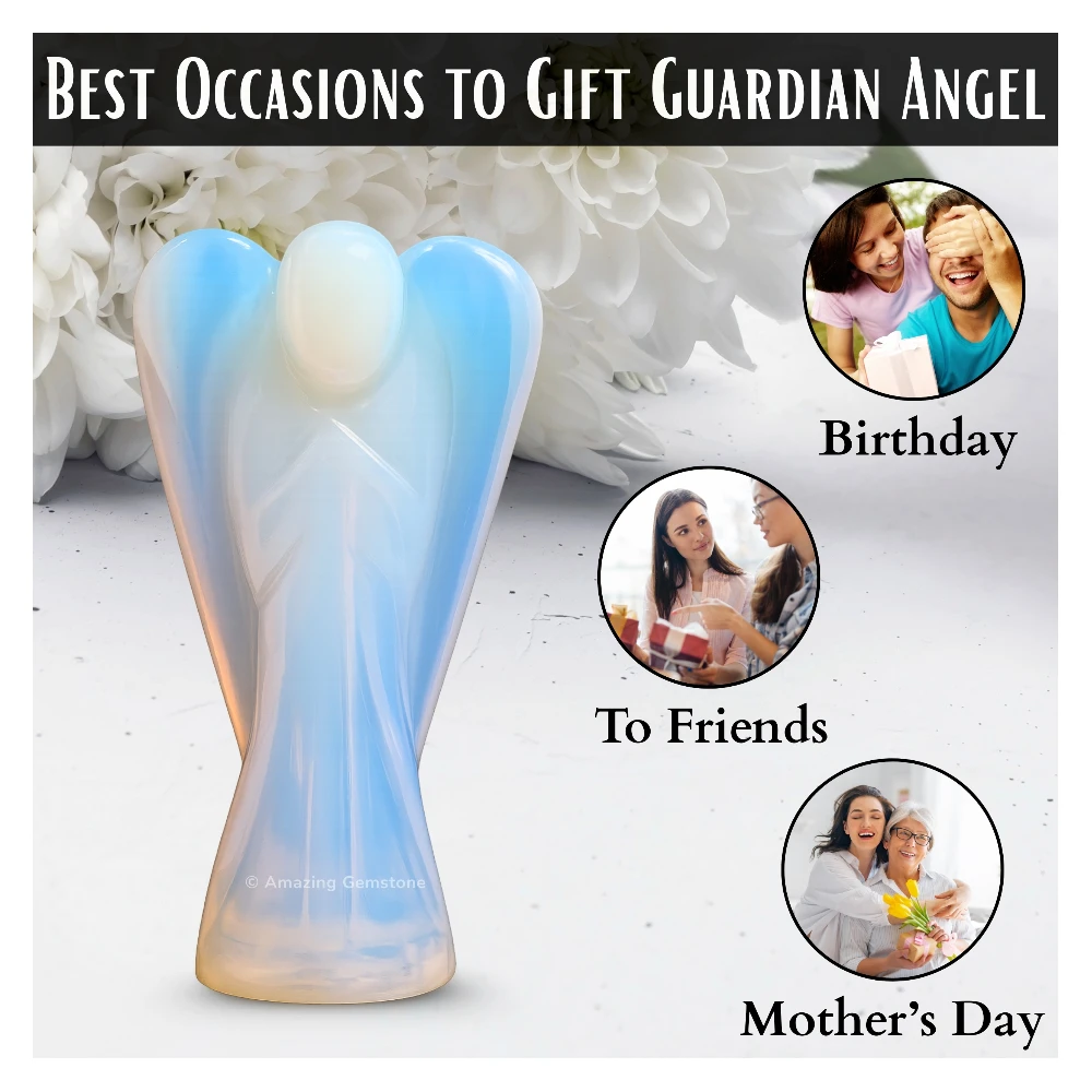 Opalite Angel Figurine (3 Inch)