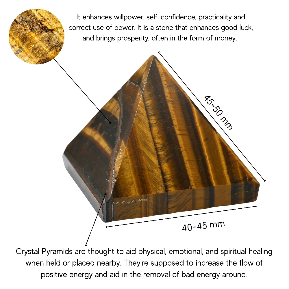 Tiger Eye Pyramid (2 Inch)