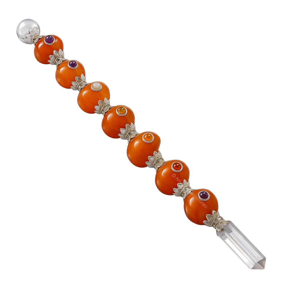 Carnelian Tumbled Healing Crystal Wand