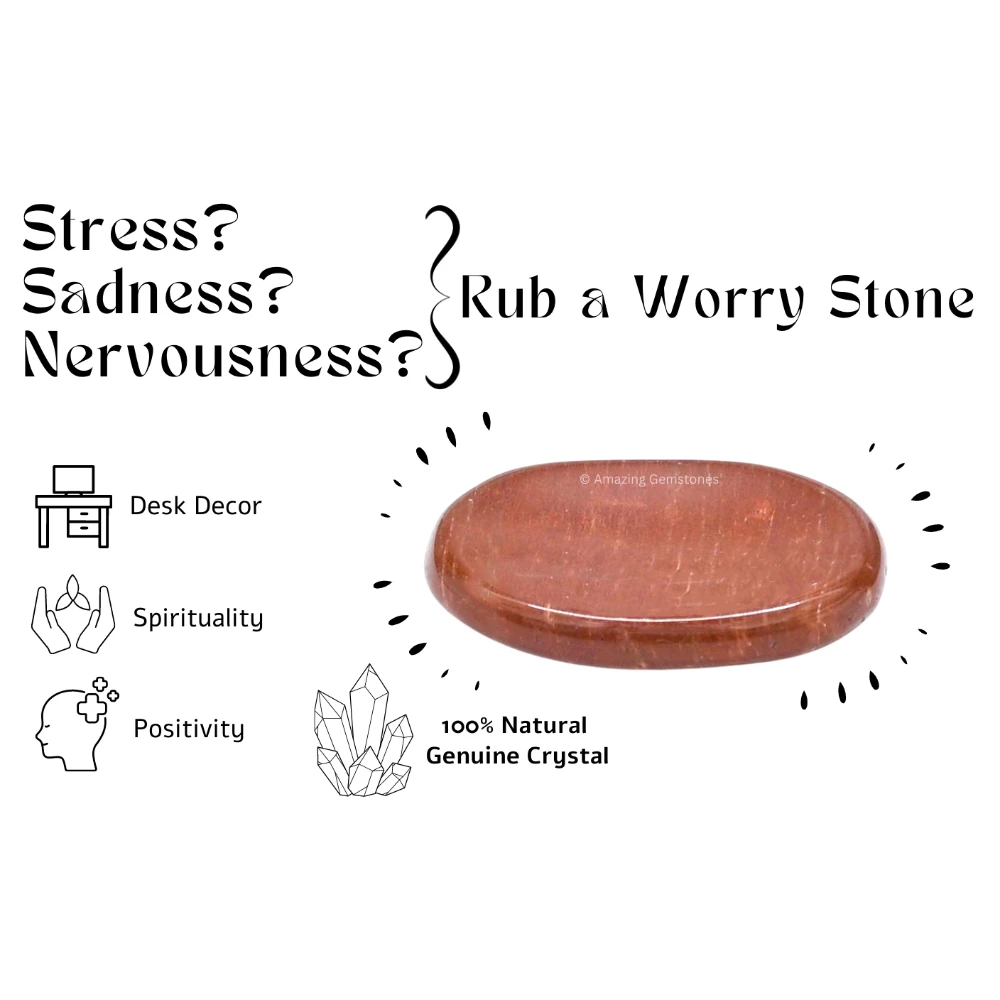 Red Jasper Worry Stone