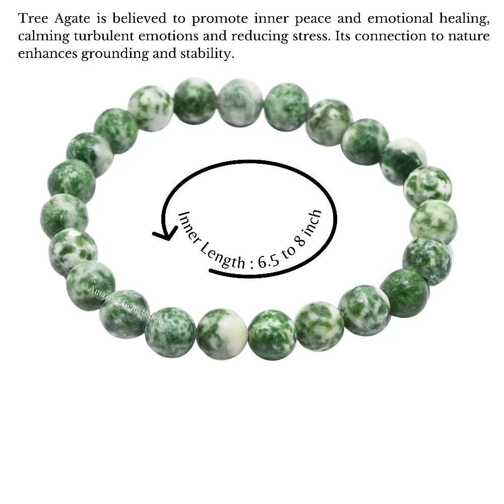 Tree Agate Bracelet (Strechable)