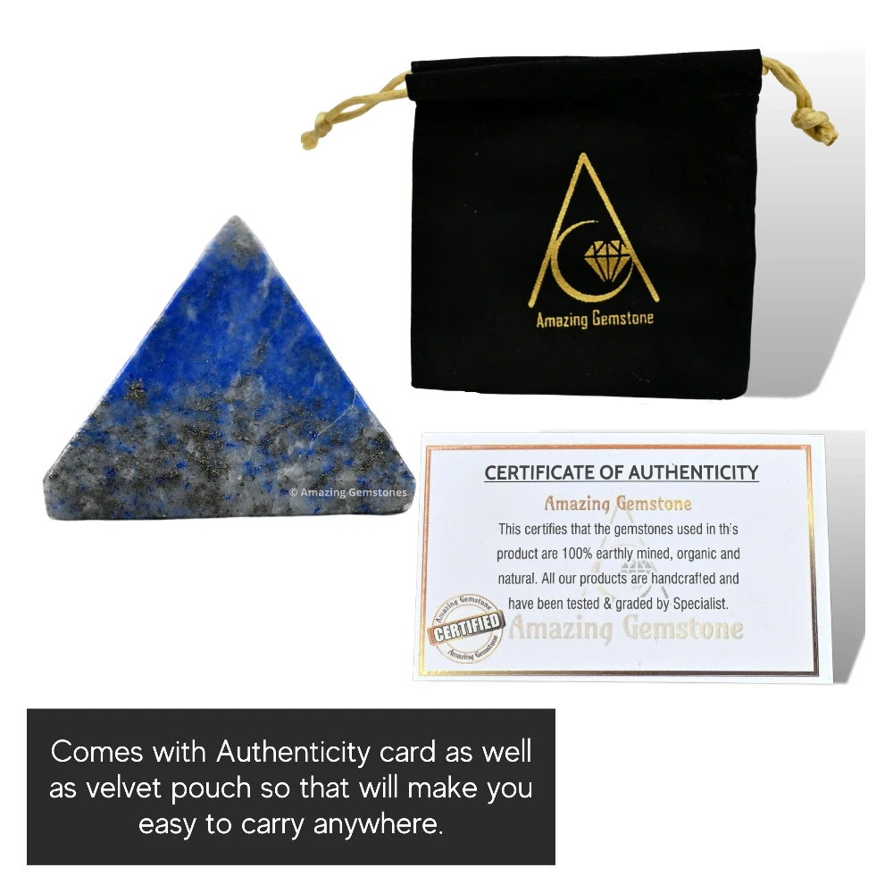 Lapis Lazuli Pyramid (1 Inch)