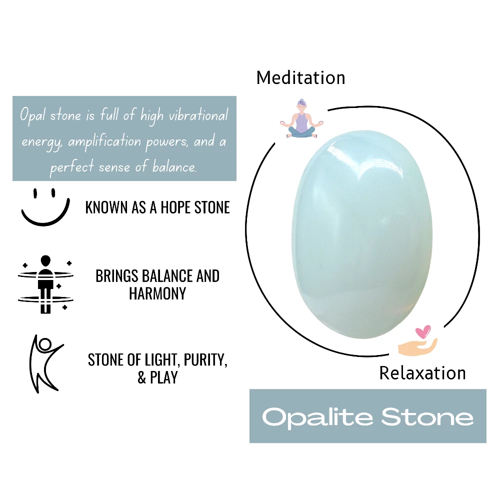 Opalite Palm Stone