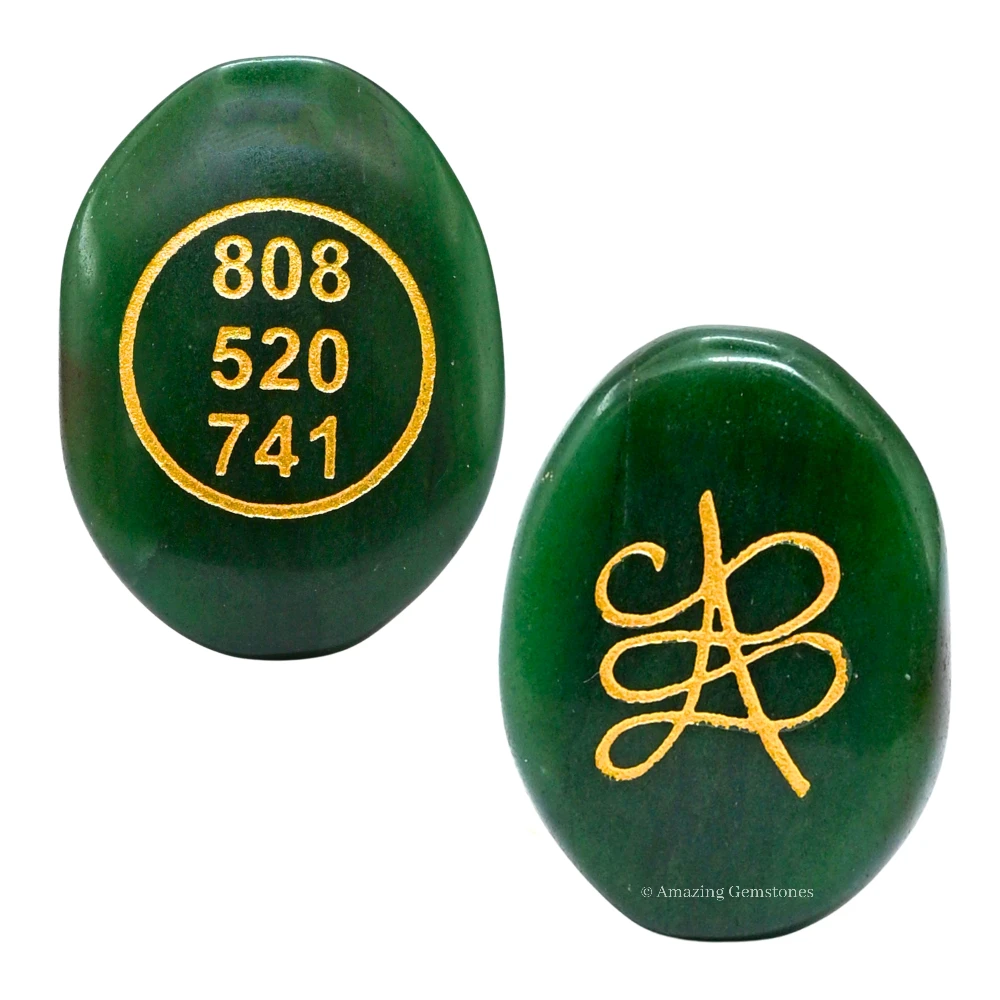 Green Aventurine Zibu Stone (Oval)