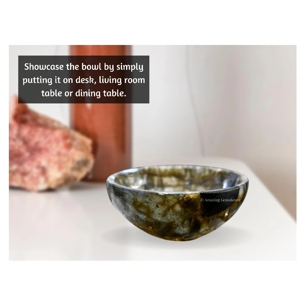 Labradorite Crystal Bowl - 2 Inch