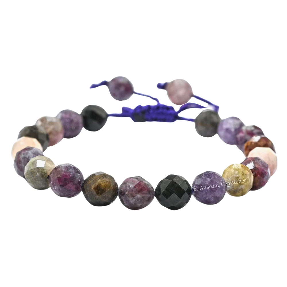 Multi Tourmaline Bracelet (Faceted) (Adjustable)