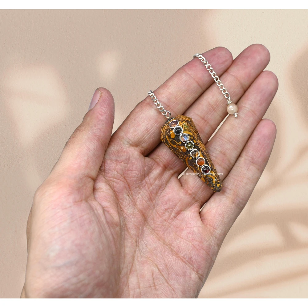 Mariyam Jasper Chakra Crystal Pendulum