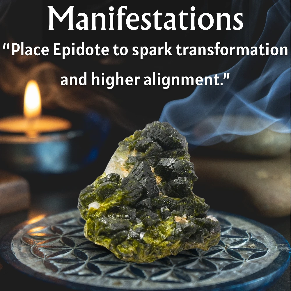 Epidote Crystal Mineral Specimen (Small)