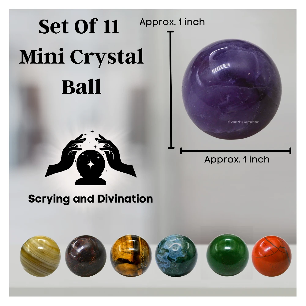 Set of 11 Crystal Ball