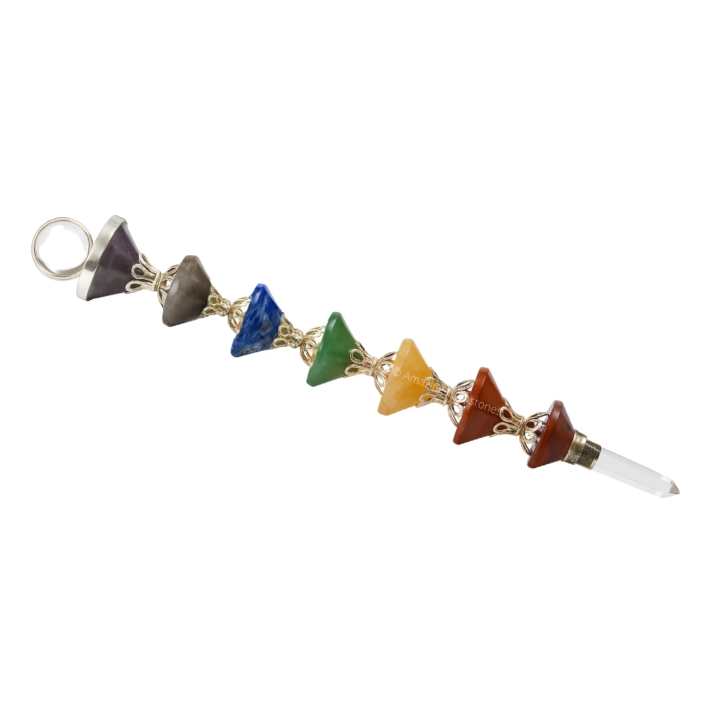 Chakra Cone Healing Crystal Wand