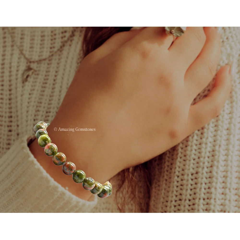 Unakite Bracelet (Strechable)