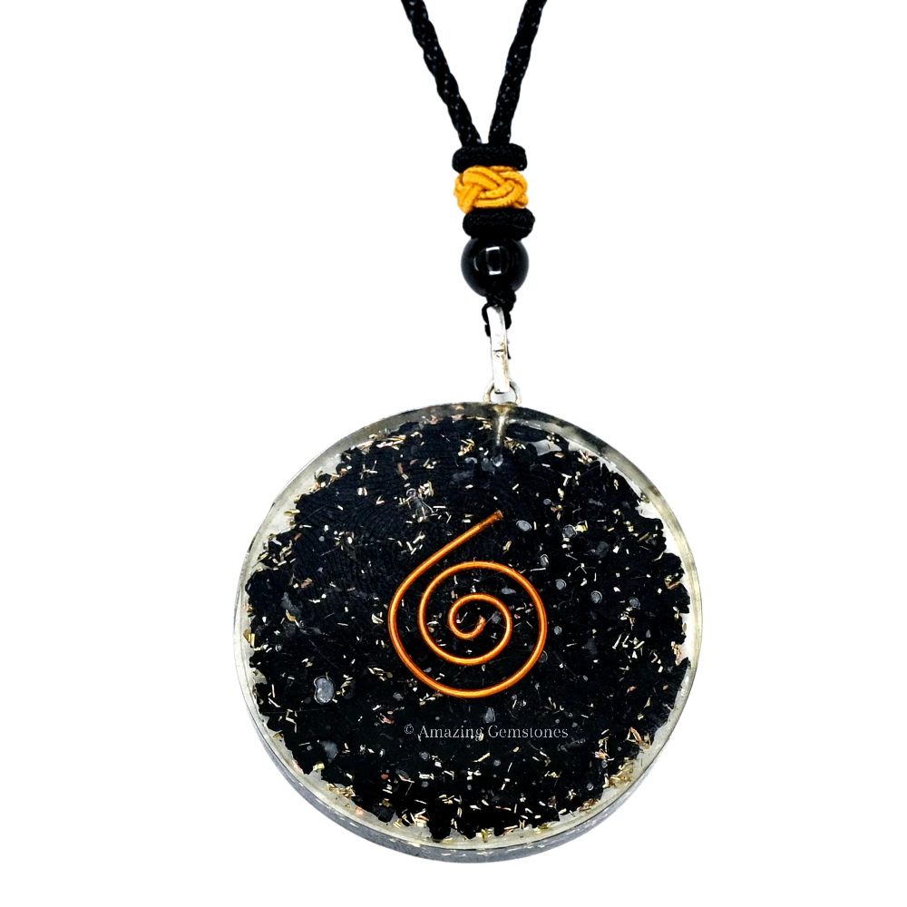 Shungite Necklace - Copper Coil