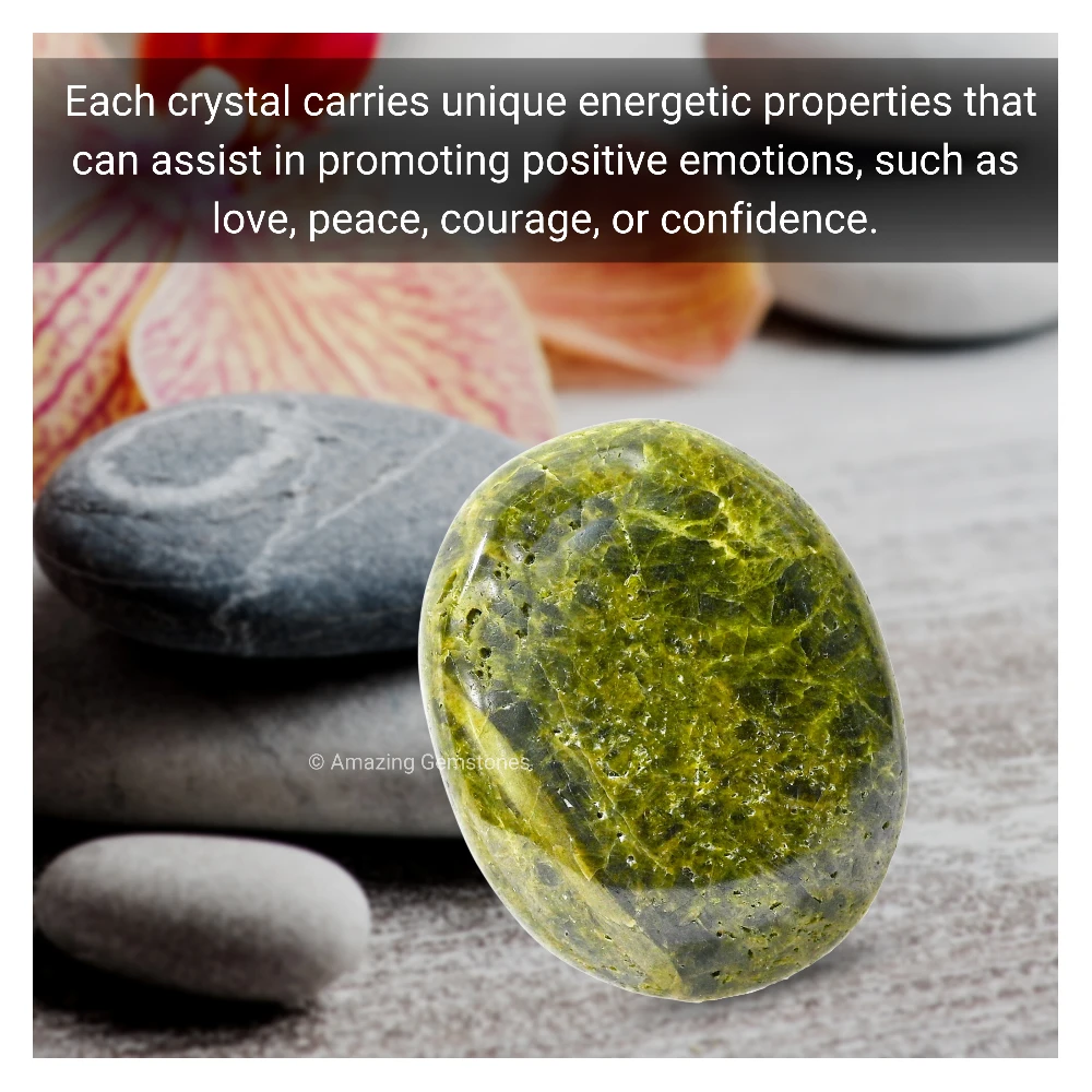 Green Tourmaline In Matrix Palm Stone