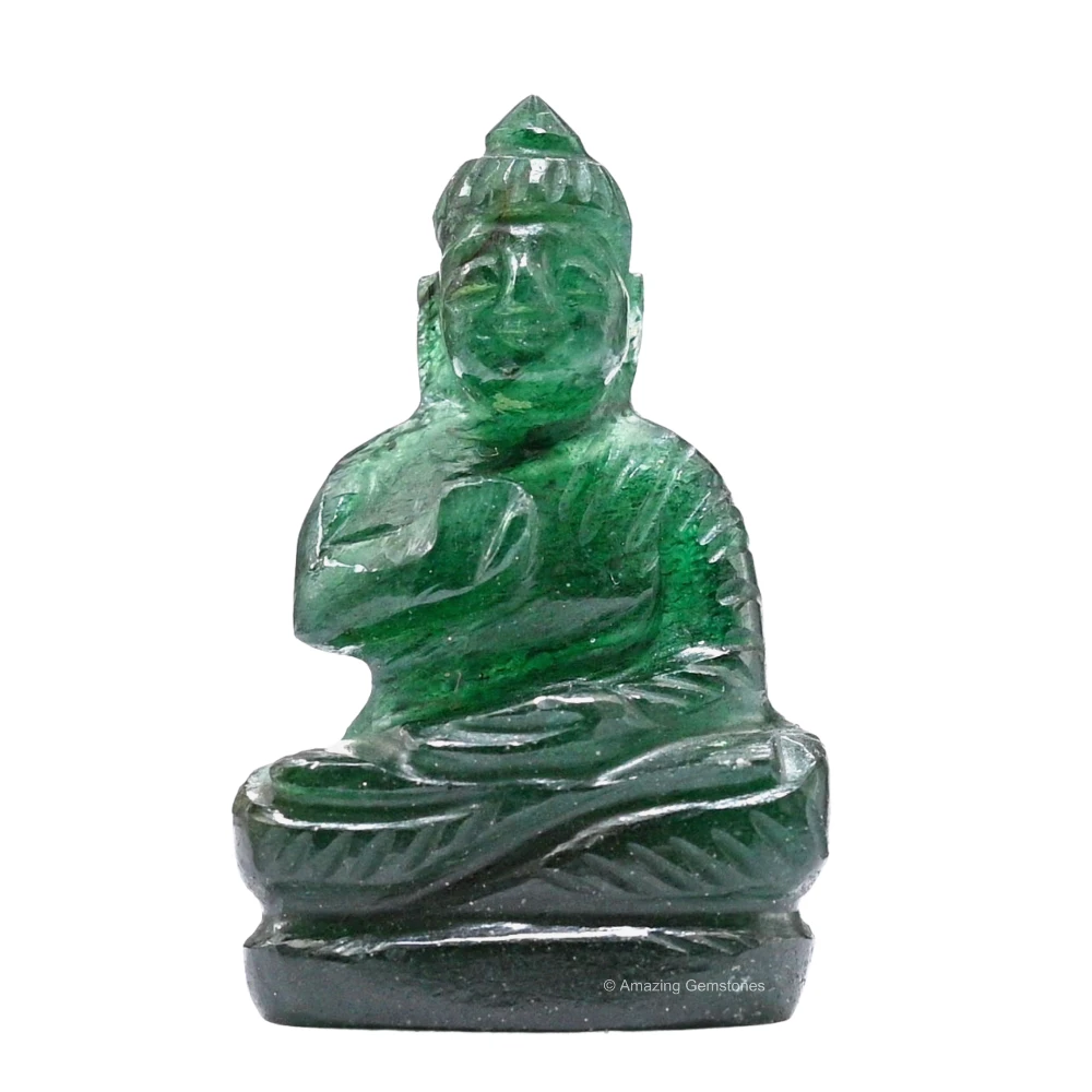 Dark Green Aventurine Buddha Statue