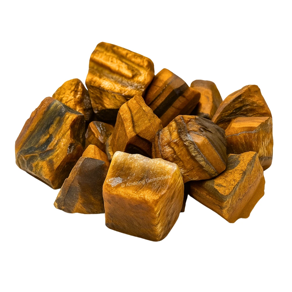 Tiger Eye Raw Crystals (2 Pieces)