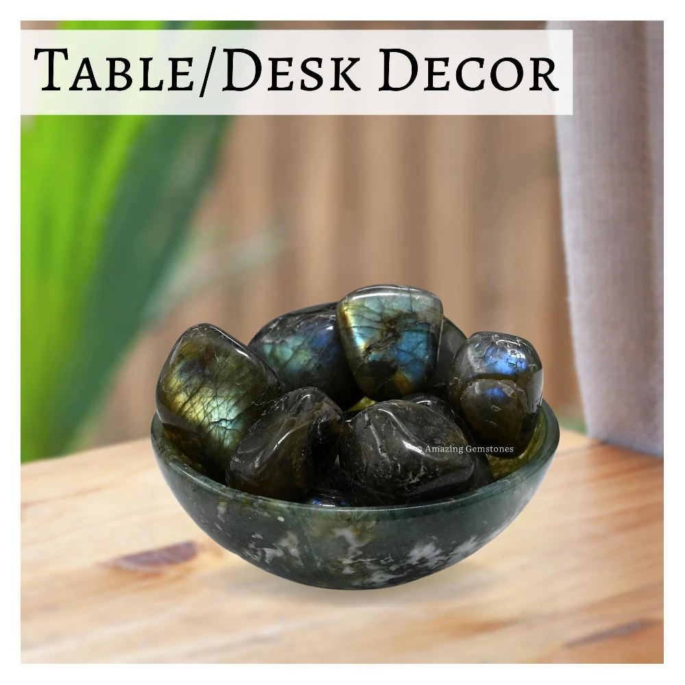 Tumbled Labradorite Crystals Stones (1 oz)