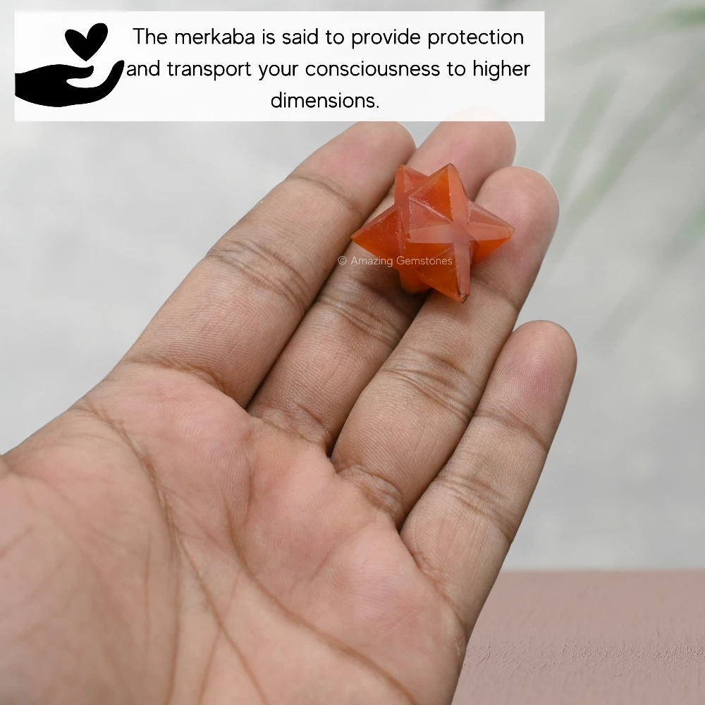 Carnelian Merkaba (15-20 mm)