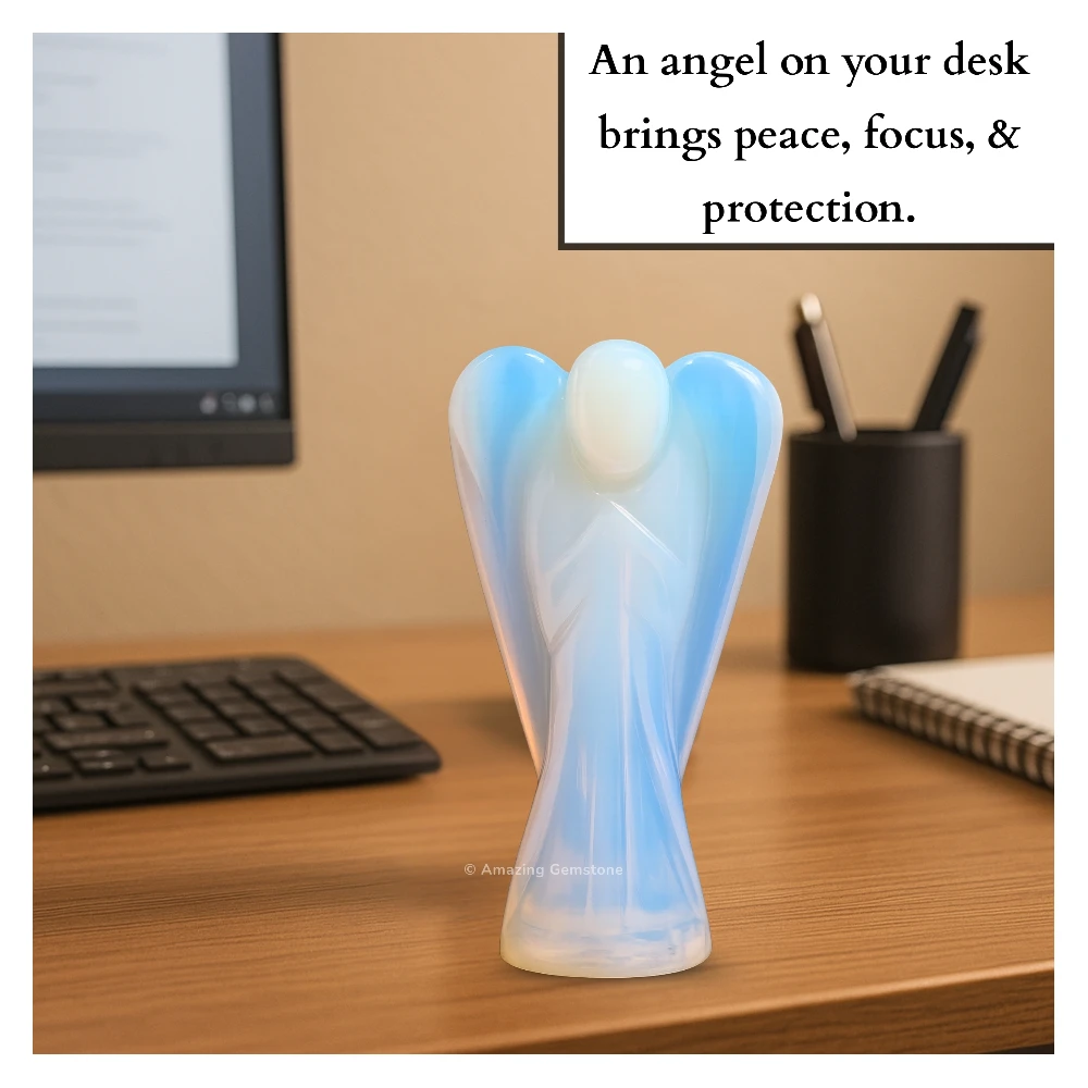 Opalite Angel Figurine (3 Inch)