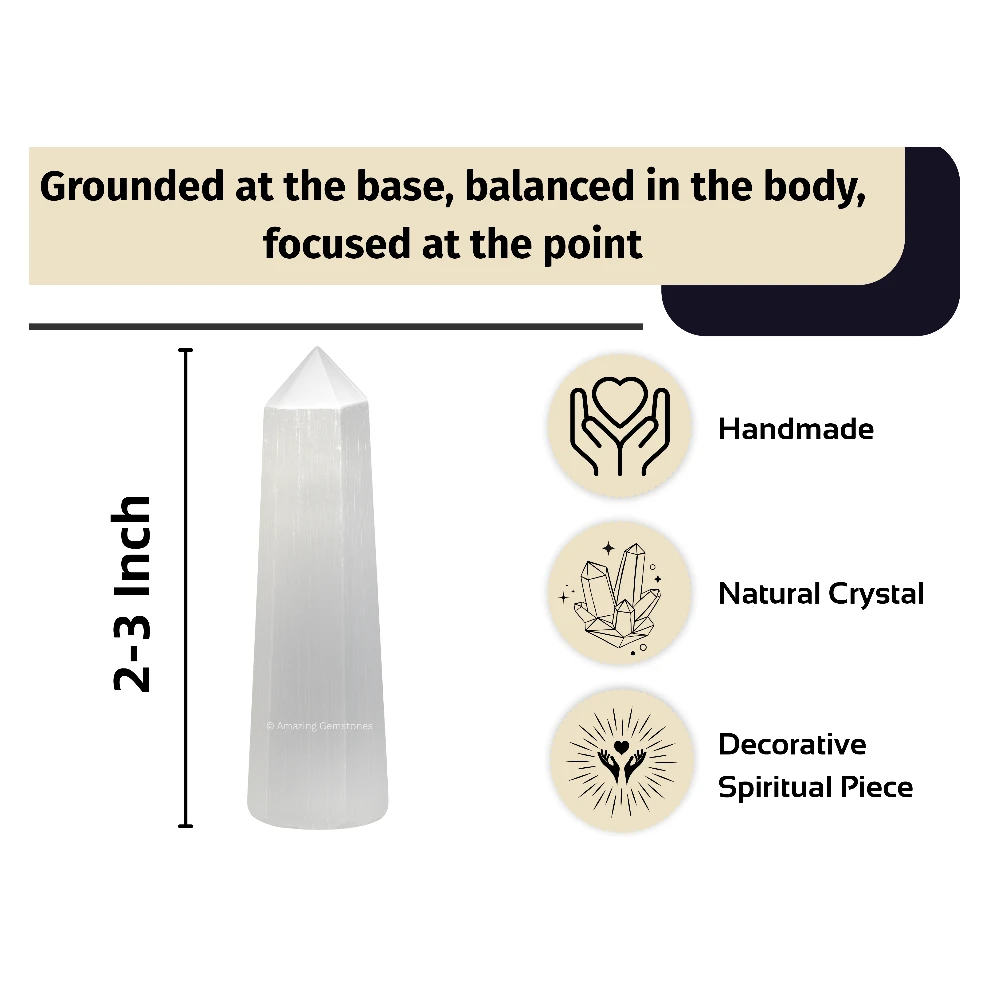 Selenite Tower (2" to 3" INCH)