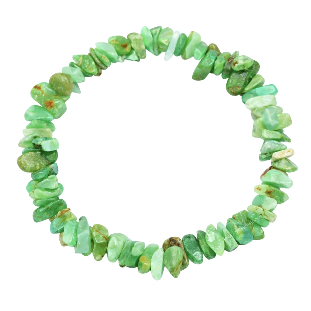 Chrysoprase Chips Bracelet - Premium