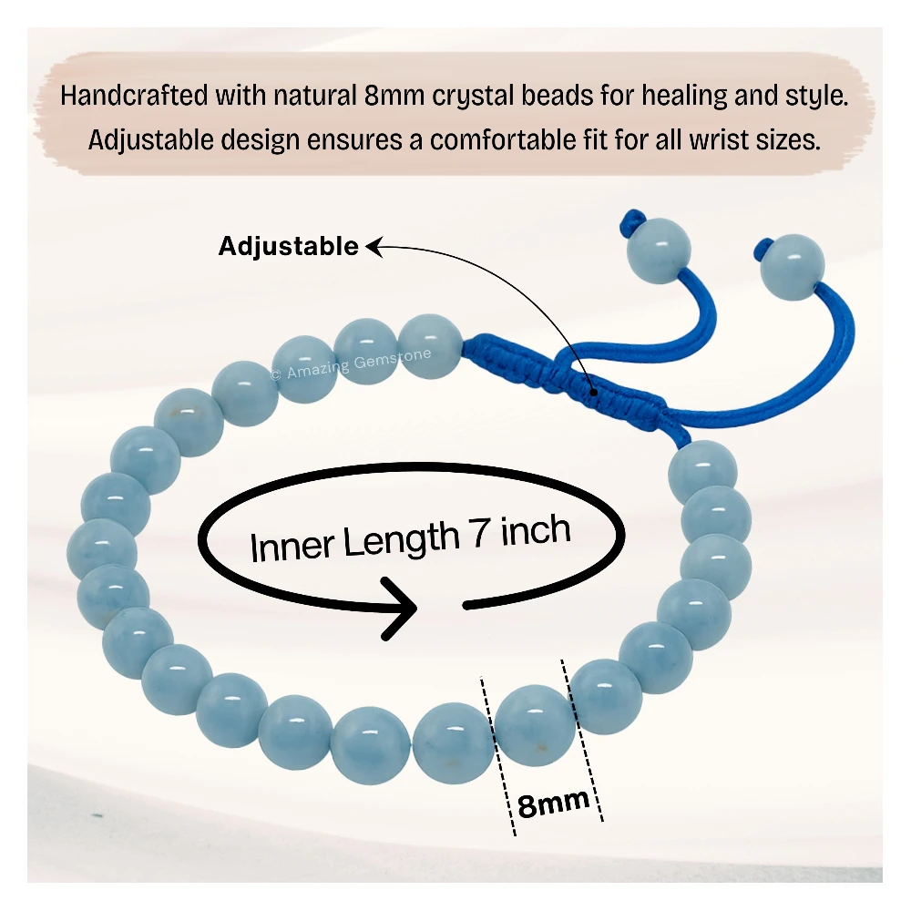 Aquamarine Bracelet (Adjustable)