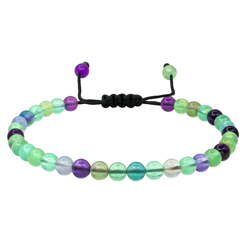 Multi Fluorite Anklet (Without Knot)