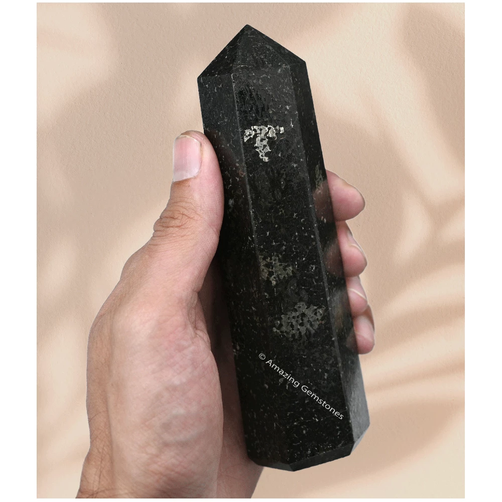 Nuummite Tower (5.5" to 6" INCH)