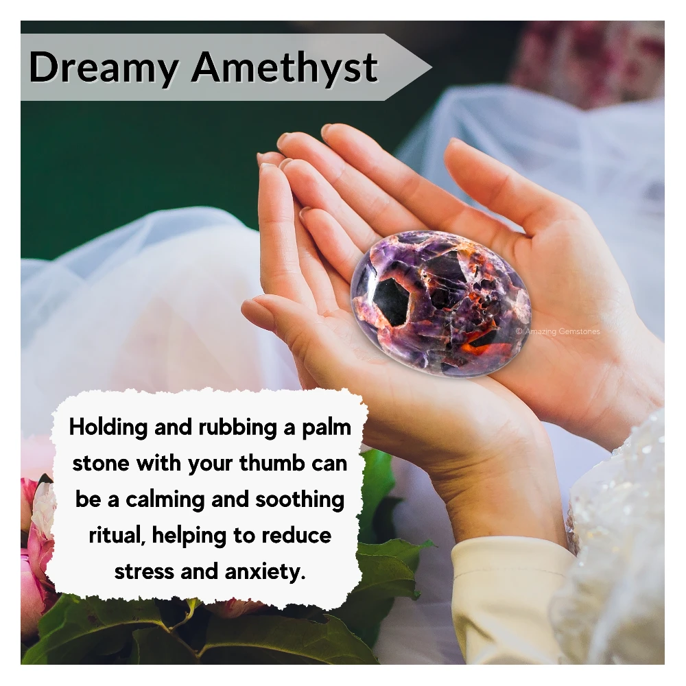 Dreamy Amethyst Palm Stone