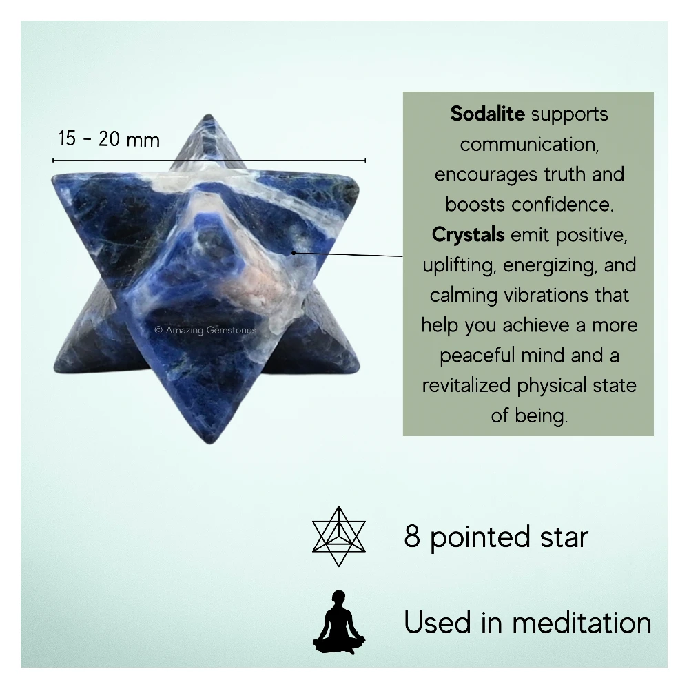 Sodalite Merkaba (15-20 mm)