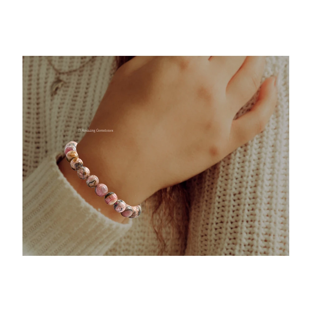 Rhodochrosite Bracelet (Adjustable)
