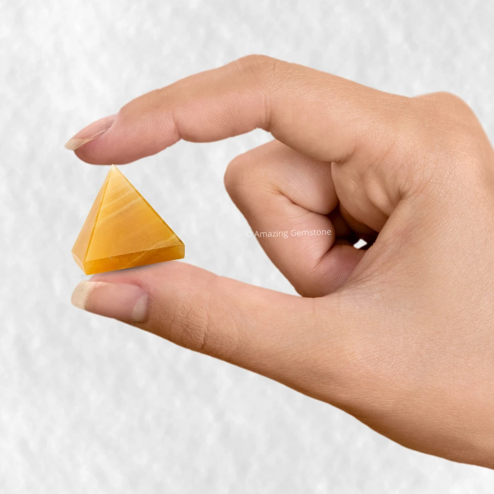 Yellow Calcite Pyramid (1 Inch)