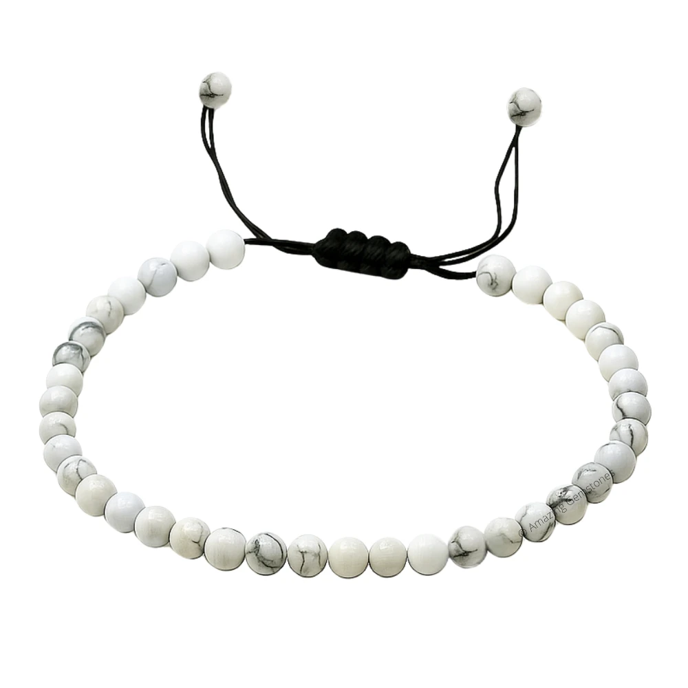 Howlite Anklet (Without Knot)